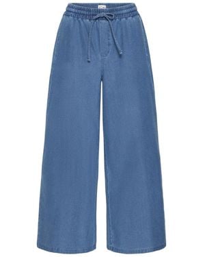 Ichi Wide Jeans - Blu