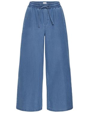 Ichi Wide Jeans - Azul