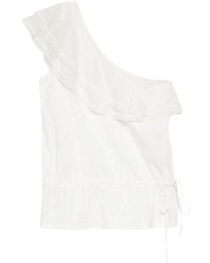 Dondup Sleeveless Tops - Blanc