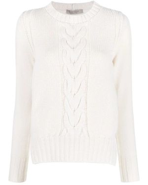 D.exterior Truien & Vesten ,Maglione C/Treccia - Wit
