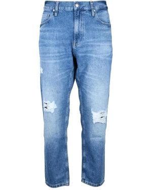 Calvin Klein Cropped Jeans - Blue
