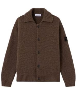 Stone Island Cardigans - Marrón