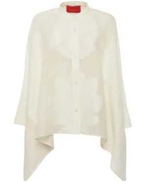 La DoubleJ Overhemden ,Katoen Foulard Blouse - Wit