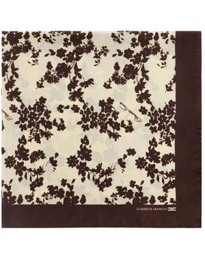 Elisabetta Franchi Seidenschal Mit Blumenmuster - Mehrfarbig