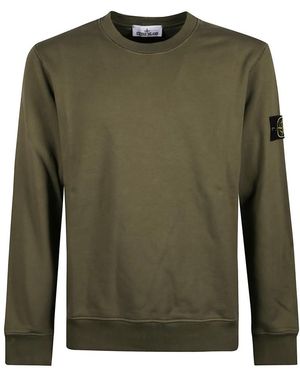 Stone Island Sweater Met Ronde Hals - Groen