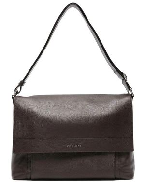 Orciani Leder Messenger Tasche - Schwarz