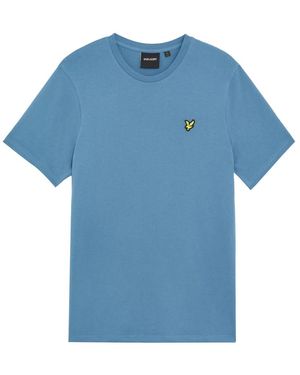 Lyle & Scott Ss T-Shirts Plain T-Shirt - Blauw