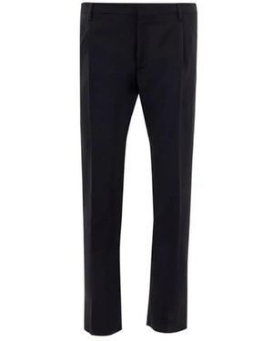 Valentino Garavani Broeken ,Zwart ,Wol Slim-Fit Broeken