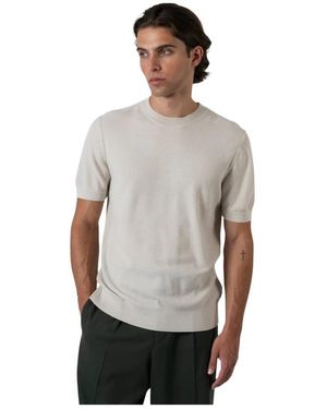 HUGO Lyocell Und Baumwolle T-Shirt - Grau