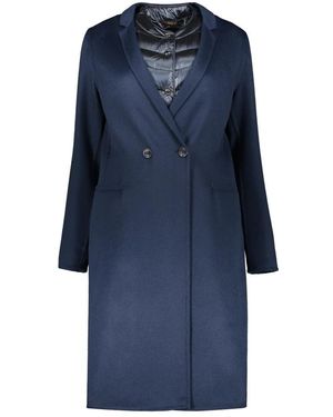 Moorer Double-Breasted Coats - Blue