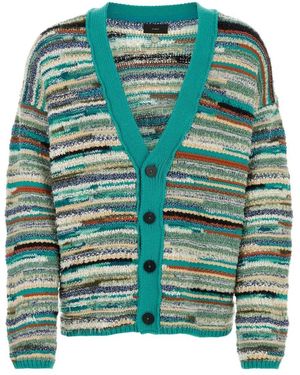 Alanui Bestickte Baumwollmischung Madurai Cardigan - Grün