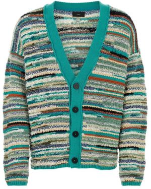 Alanui Geborduurd Katoenmix Madurai Cardigan - Groen