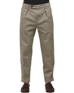 BERWICK 1707 Slim-Fit Trousers - Grey
