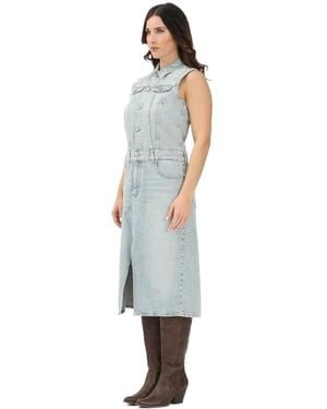 Maison Margiela Midi Jurk - Blauw