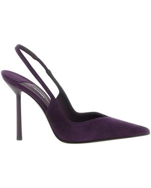 Le Silla Schoenen ,Paars ,Leer Vivienne Slingback Pumps - Blauw