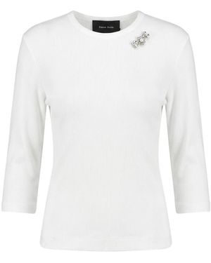 Simone Rocha Verzierter Unterzieh-Top - Weiß