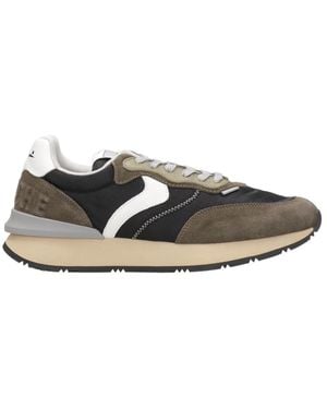 Voile Blanche Khaki Sneakers Mit Kontrastnähten - Braun