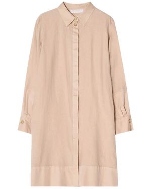 BUSNEL Kleedjes ,Linnen Raven Linen Dress - Naturel
