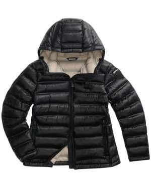 Blauer Kurze Jacke - Schwarz
