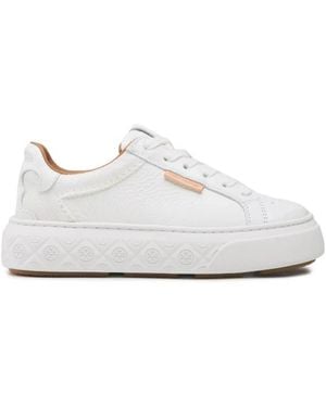 Tory Burch Schoenen ,Wit ,Leer Ladybug Sneaker