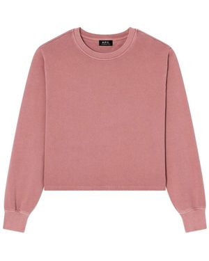 A.P.C. Tops ,Roze ,Nylon Trui Met Lange Mouwen