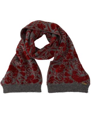 Gianfranco Ferré Accessoires ,Rood ,Logo Detail Sjaal Wrap Voor Vrouwen
