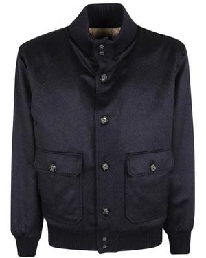 Barba Napoli Jassen ,Blauw ,Suède Vermont Suède Jas