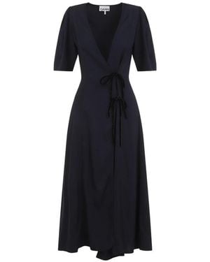 Ganni Midi Dresses - Black