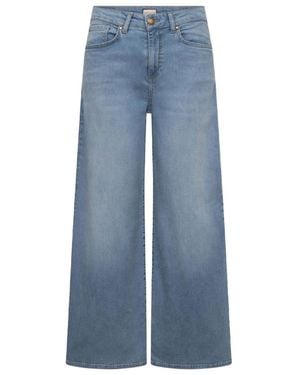 Seductive Jeans ,Blauw ,Katoen Maury Wide Jeans