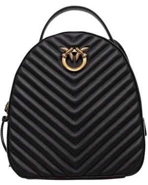 Pinko Love Click Classic Rucksack - Schwarz