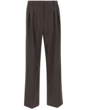 Loulou de Saison Straight Trousers - Gris