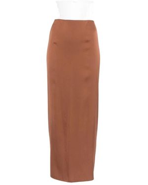 Silk95five Rokken ,Bruin ,Kokerrok
