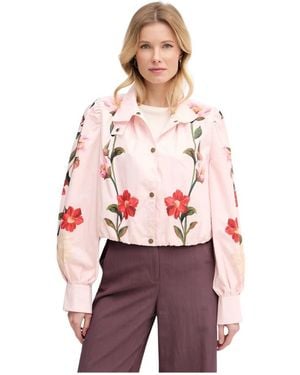 Barbour Jassen ,Veelkleurig ,Katoen Madalena Jas - Rood