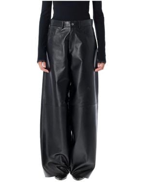 Haikure Leather Trousers - Black