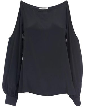 Ottod'Ame Blouse Met Uitgesneden Schouders - Blauw