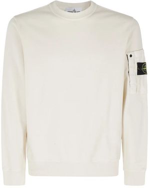 Stone Island Sweatshirts - White