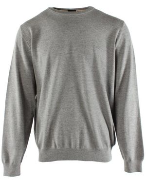 HUGO Round-Neck Knitwear - Grey