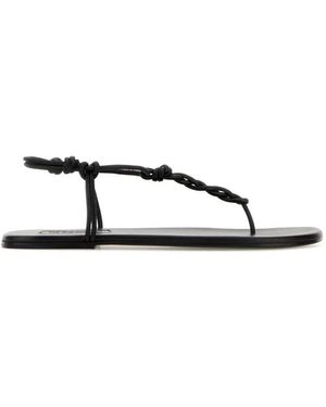 Jil Sander Flat Sandals - Brown