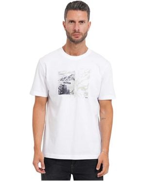 HUGO Tops ,Wit ,Katoen Boss T-Shirts En Poloshirts