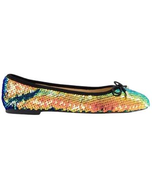 Gibaldi Schoenen ,Veelkleurig ,Regenboog Metallic Ballerina Schoenen - Meerkleurig