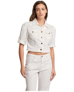 Kocca Jassen ,Wit ,Katoen Cropped Katoenen Top