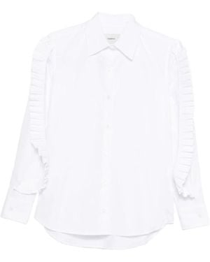 Coperni Elegante Baumwollbluse Aw25 - Weiß