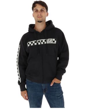 Vans Hoodies & Sweatvesten ,Zwart ,Katoen Volledige Rits Sweatshirt
