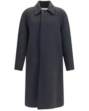 Valentino Single-Breasted Coats - Blue
