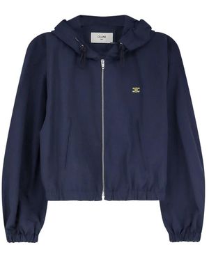 Celine Jassen ,Blauw ,Nylon Windjack Van Nylon