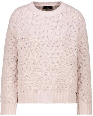 Monari Truien & Vesten ,Roze ,Wol Elegante Gebreide Pullover