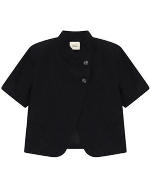 Dixie Asymmetrische Jacke - Schwarz