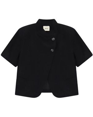 Dixie Asymmetrische Jas - Zwart