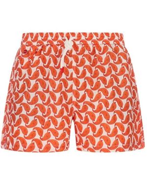 Kiton Beachwear - Red