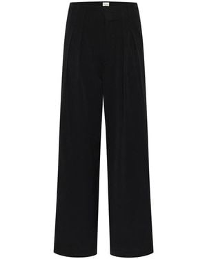 My Essential Wardrobe Wide Trousers - Negro